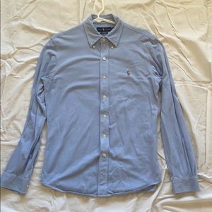 Polo Ralph Lauren Blue Slim Fit Knot Oxford